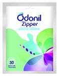 Odonil Bathroom Air Freshner Zipper (Soulful Jasmine) - 10g | Instant & Long Lasting Fragrance | Lasts upto 30 days | Germ Protection