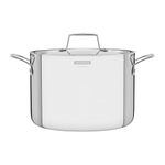 Tramontina Grano Stock Pot 3-Ply Stainless Steel for Induction, Electric, Gas and Ceramic Glass Hobs, ‎Cookware, Kitchen, 24 cm, 7.7 litres, 62145240