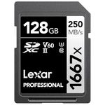 Lexar Professional 1667X 128GB SDXC Uhs-II/U3 Card (LSD128CBNA1667)