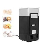 Mini Fridge, Portable Car Fridge USB Hot Cooler Freezer Food Skin Care Products Storage Small Fridge Compact Cool Fridge For Cola Coffee In The Car Office Desk & College Dorm Room Bedroom