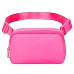 TKZOGP Lulu Belt Bag for Women and Men, Fanny Pack Women Crossbody Bag Waist Bag with Adjustable Strap,Small Mini Waterproof Cross Body Bag Dupes for Travel Outdoors Running and Hiking -Barbie Pink