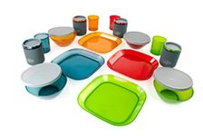 GSI Outdoors 75400 Infinity Deluxe Crockery Tableware Set for 4 People Multi-Coloured