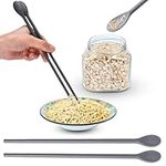 Kitchtic Reusable Panda Chopsticks Set - Panda Chopsticks Pairs Gift Set - Dishwasher Safe and Reusable Fiberglass Chopstick Set - Fancy Non Slip Chopsticks Set , chop sticks pack reusable