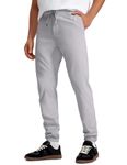 CRZ YOGA Men's Lightweight Jogger Pants Elastic Stretchy Sports Pants with Side Pockets - 30 Inches Gull Gray XXL