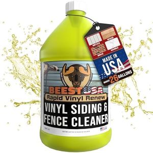 BEEST Vinyl Siding Cleaner for House Wash, 1 Gallon Makes Upto 26 Gallons of Multi-Surface Outdoor Cleaner - Ultra Concentrated Pressure Washer Soap for Siding, Fence, Brick, Concrete & More