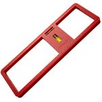 Innox Electrical Socket Back Box Cutting Template - with Vertical and Horizontal Spirit Levels I Electricians Tools I Double Plug Sockets I Double Socket Back Box I Spirit Level (Red)