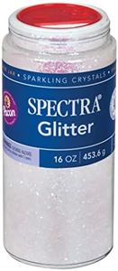 Pacon P0091390 Spectra Glitter Sparkling Crystals, Iridescent, 16-Ounce Jar