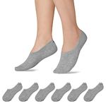 Snocks 6 Pairs of No Show Socks Women & Men - Non Slip Invisible Socks Men & Women Suitable As Loafer Socks & Socks for Flats