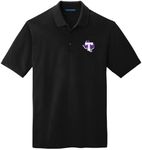 J2 Sport Men’s Adult Polo – NCAA Collegiate Short Sleeve Polo Shirt, Black, X-Large