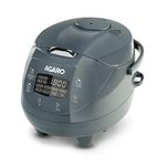 AGARO Imperial Electric Rice Cooker, 2L Ceramic Coated Inner Bowl, Steam Basket, 8 Preset Cooking Function with Advanced Fuzzy Logic, 24 Hours Keep Warm Function , Cooks up to 3.5 Cups of Raw Rice, 350W, Grey.