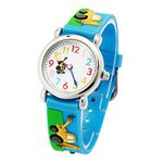 Mixe First Time Teacher Boys Girls Children Kids Analog Wrist Watch Cartoon 3D Band Environment Friendly Silicone (Truck)