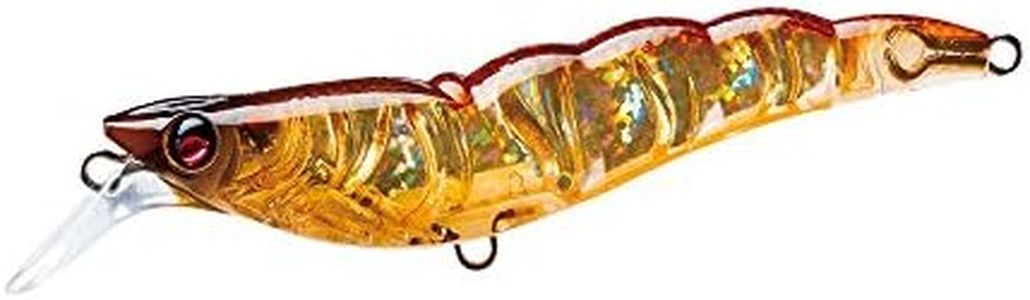 Yo-Zuri R1162-HRT Crystal 3D Shrimp Slow Sinking Lure, Holographic Ultra Violet Rootbeer