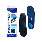 PowerStep ProTech Full Length Orthotic Insoles - Medical Grade Arch Support Inserts for Relieving Plantar Fasciitis + Heel Pain - Maximum Cushioning + ShockAbsorb Orthotics (M 11-11.5)