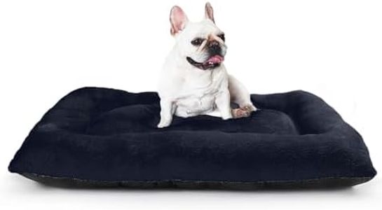 KIYONGCOM Washable Durable Dog Crate Bed - Soft Orthopedic Pad for Kennels and Cages, Dark Blue, Medium (76 * 48CM)