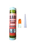 AQUATICA ENTERPRISES® BOSS® Silicone 280ml Glass Glue Sealant with Caulking Gun Applicator (SILICONE)