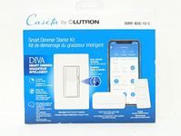 Lutron Diva Smart Dimmer Switch Starter Kit for Caséta Smart Lighting, with Smart Hub, Pico Remote, | DVRF-BDG-1D-C