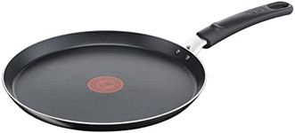 Tefal B55509 Easy Cook and Clean Crepe Pan 25 cm | Non-Stick Coating | Safe | Thermal Signal | Stable Base | Ideal Shape | Healthy Cooking | Black