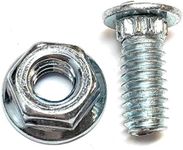 1/4-20 x 5/8" Track Bolt and Serrated Nut Combo; 500 Unit Pack