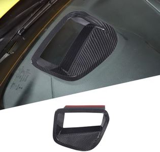 RURZTDAKM Real Carbon Fiber Car Center Console Dashboard Storage Compartment Panel Decorative Cover,for Toyota Supra GR A90 A91 MK5 2019-2022,Car Interior Accessories,1PCS
