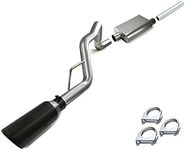 Northeastern Exhaust | Stainless Steel - Performance Cat-Back Muffler Exhaust System Kit Compatible with Jeep Grand Cherokee 1999-2004 4.0L 4.7L - Includes Clamps