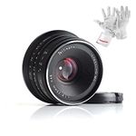 7artisans 25mm F1.8 Manual Focus Prime Fixed Lens for Olympus and Panasonic Micro Four Thirds MFT M4/3 Cameras - Black