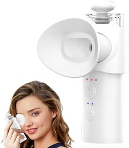 Eye Steamer for Dry Eye - Vowleike Portable Heated USB Nano Eye Mist Sprayer with Warm Compress for Dry Eyes & Stye Relief, Rechargeable Eye Drops Steamer for Home, Office & Travel, White