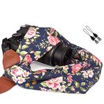 Elvam Universal Men and Women Scarf Camera Strap Belt Compatible with DSLR, SLR, Instant,Digital Camera - (Yellow Blossom)