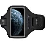 i2 Gear Cell Phone Armband Case for iPhone 13, 12, iPhone 11 Pro & iPhone XR with Adjustable Band & Key Holder for Running, Exercise and Recreation