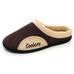 Coolers Mens Mule Clog Slippers with Memory Foam Insoles Sizes 7-12 (11-12 UK, Brown)