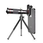 Raptas 48x Hd Mobile Phone Macro Lens Zoom Telephoto Camera Tripod Alloy Telescope for All Smartphones