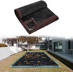 16 x 32FT Pool Leaf Net Cover- Leaf Netting for Inground and Above Ground Rectangle Swimming Pools Fine Mesh Pool Screen Cover,Winter Above Ground Pool Screen Cover, Catching Leaves, Sunshade