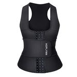 HOPLYNN Neoprene Sauna Sweat Waist Trainer Corset Trimmer Vest for Women Weight Loss, Waist Cincher Shaper Slimmer Black X-Large