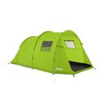 Eurohike Sendero Tent for Four People with Porch and Living Area, 4 Man, Easy to Pitch, Tunnel, Sewn In Groundsheet, Family Camping, Festivals, Wild Camping, Backpacking, 2000mm HH (Bright Green)