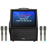 Mr Entertainer Digibox Pro. Portable Touch Screen Karaoke Machine and Media Player (4 x Wireless Microphones)