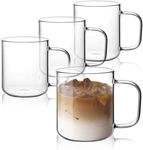 Rechano 17oz/500ml Glass Coffee Mug