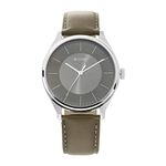 Titan Men's Urban Edge Lustrous Olive Dial Leather Analog White Watch-NP1802SL08