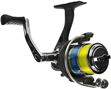 Lew's Crappie Thunder Spinning Fishing Reel, 2 Bearing System, Size 100 Reel, 5.1:1 Gear Ratio, Right or Left-Hand Retrieve, Crappie Thunder Green