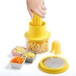 Corn Peeler, Corn Stripper, Corn cob Stripping Tool Corn Cutter & Remover with Built-in Cup Grater, Corn Kernel Cutter Ginger Grater