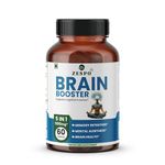 ZESPO Brain Booster 1100mg - Advanced Nootropic Supplement for Memory, Focus & Clarity - GABA, Lion's Mane, Bacopa - Supports Cognitive Function & Mental Alertness