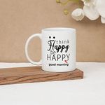 Clay Craft CC MM1 Swiss REZ2 Microwave Safe Coffee Mug for Gift to Couples Wife Husband Boss Boyfriend Girfriend Brother 300ml, Good Morning