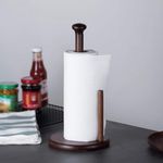 Imperial Wooden Tissue Holder, Kitchen Pack of 1 Brown Colour roll Holder Paper Towel Holder for Home, Kitchen, Hotels & Offices