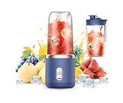 Paramexview® Portable Blender for Juices & Smoothies with 6 blades USB rechargeable 14oz Fusion Blender BPA-free and eco-friendly material