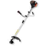 FUXTEC petrol brush cutter/grass trimmer - 42.5cc - 4-stroke air-cooled engine - 1.7HP - carrying strap - FX-4MS142