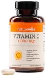 NatureWise Vitamin C 1000mg, Vitamin C Capsules - Dietary Supplement for Immune Support - Vegan, Non-GMO, Gluten Free - 60 Count[2-Month Supply]