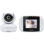 Motorola MBP33S Wireless Video Baby Monitor with 2.8-Inch Color LCD, Zoom and Enhanced Two-Way Audio