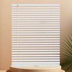 Cordless Room Darkening Venetian Blind Mini Blinds Aluminum Blinds Vinyl Blinds PVC Blinds Blinds for Windows Blinds & Shades for Indoor & Ourdoor by White.23 W x 46" H