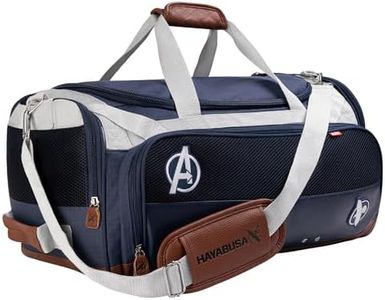 Hayabusa Marvel Hero Elite Captain America Gym Bag Officially Licensed - 50 Liters, Blue, 50 Liters, Duffle Bag