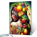 Women Tattoos and Fruit Painting by