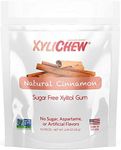 Xylichew 100% Xylitol Chewing Gum - Non GMO, Non Aspartame, Gluten Free, and Sugar Free Gum - Natural Oral Care, Relieves Bad Breath and Dry Mouth - Cinnamon, 50 Count