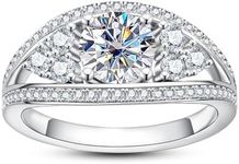 AimiIee Moissanite Engagement Ring 